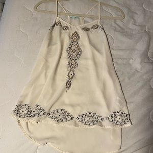 Cream tribal print cami